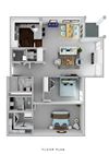 Villaggio on Yarrow Bay Florence 3D Floor Plan Villaggio on Yarrow Bay Florence 3D Floor Plan
